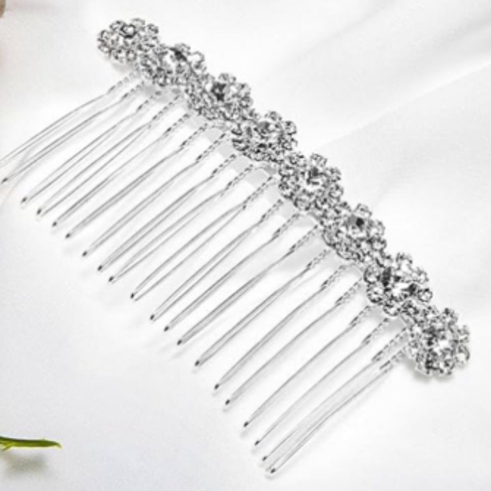 Rhinestone Hair Comb | Silver | NWOT